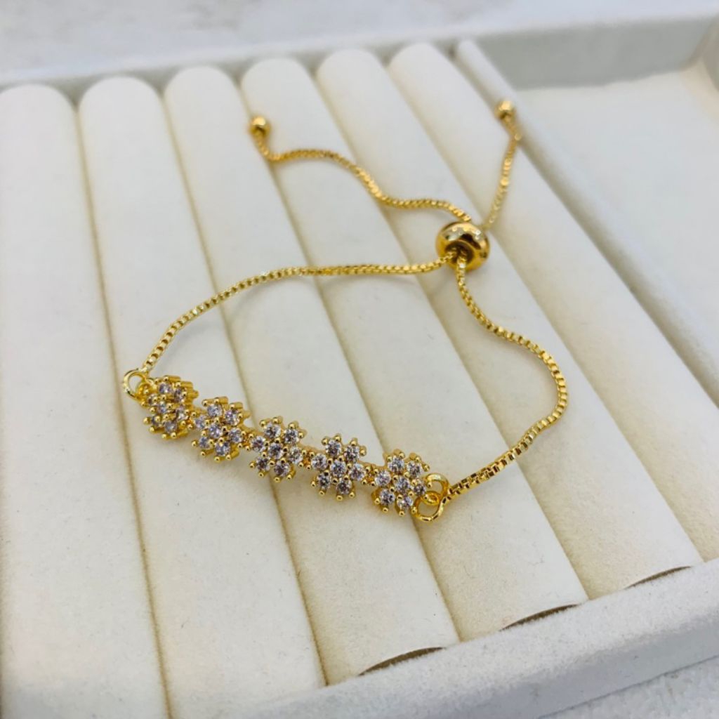 Gelang serut lapis emas