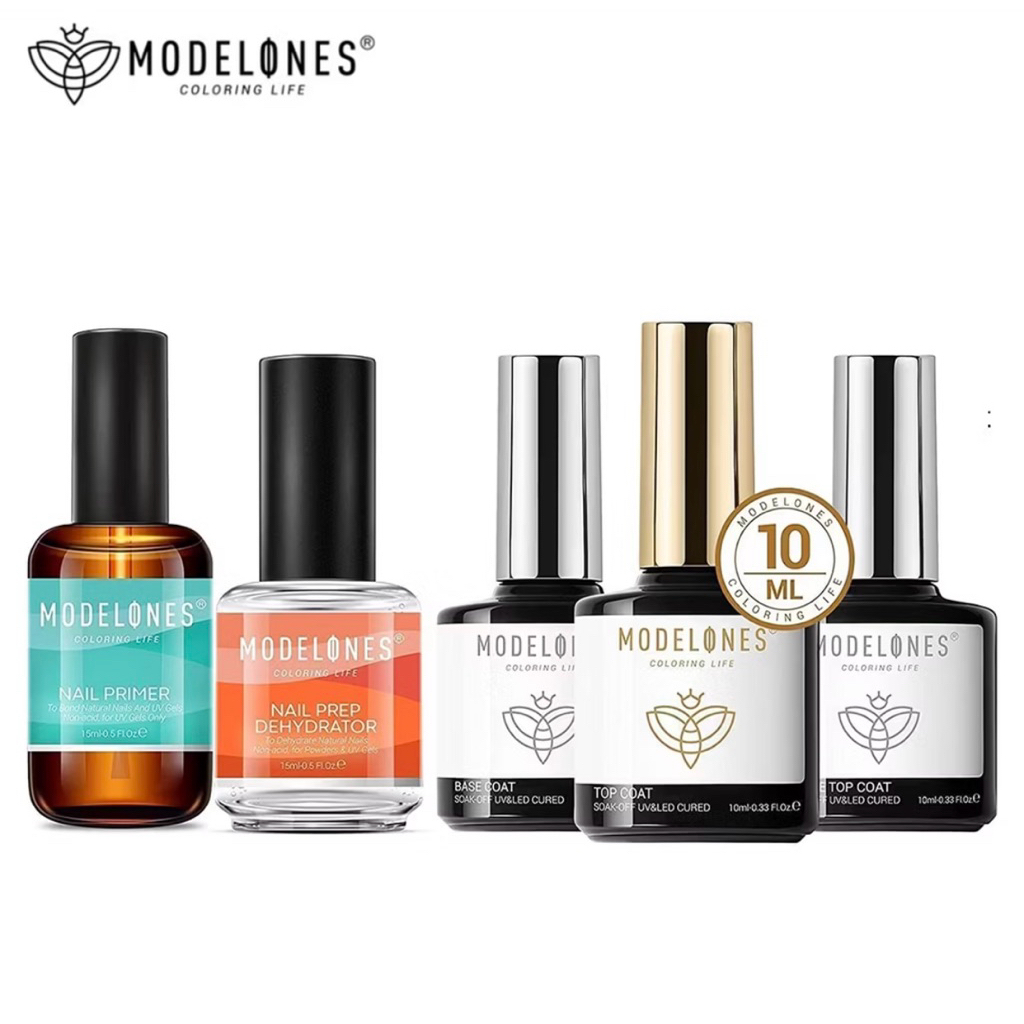 MODELONES. Base coat, top coat, matte top coat, primer, dehydrator. 5in1