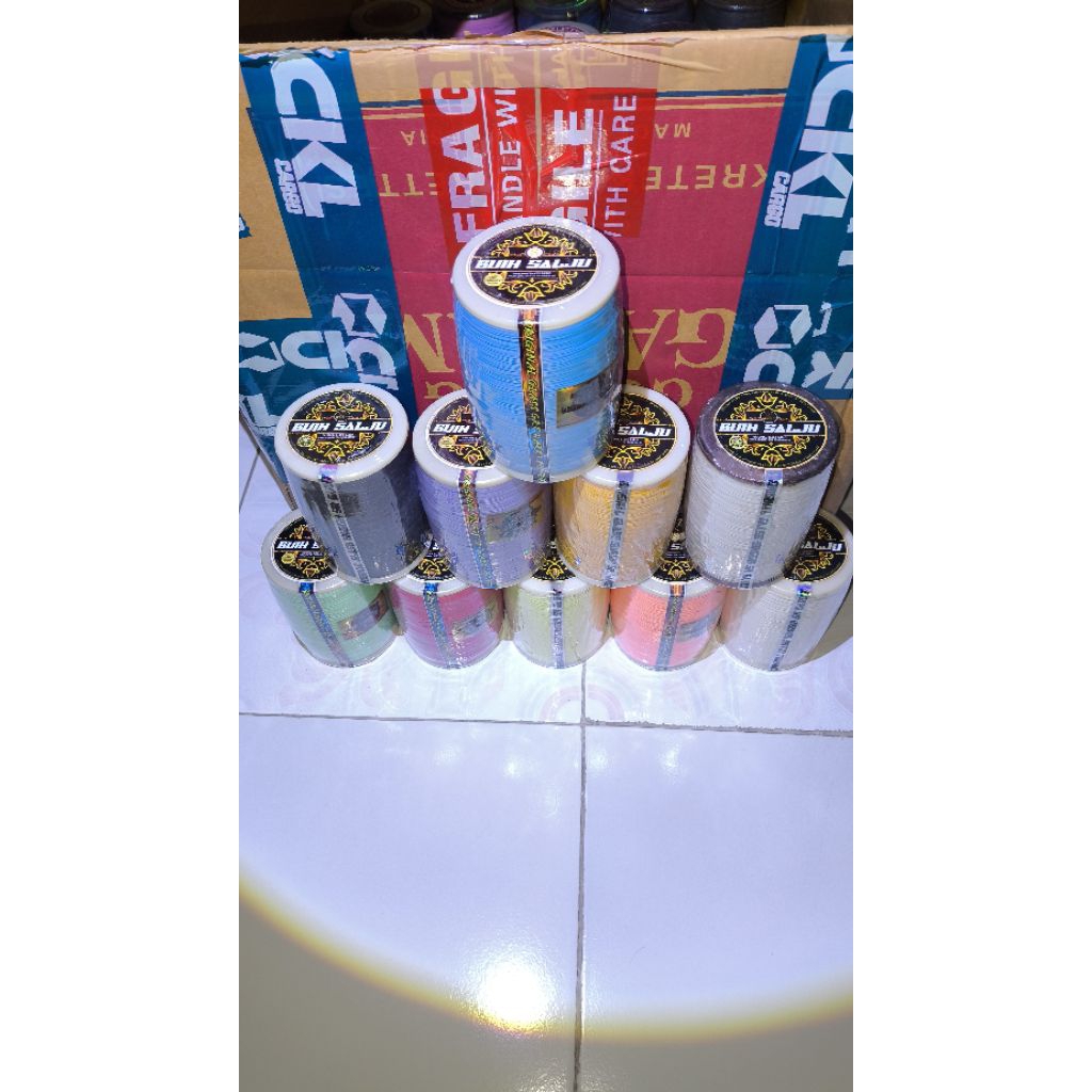 GELASAN INDACHI SALATIN KIMIA BUIH SALJU size 020 6000yard HALUS BERASA (salatin kimia/jernihan)