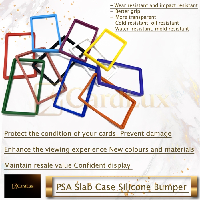 PSA Slab Case Silicone Bumper Pelindung Protector - Pokemon/TCG/Magic/OnePiece/Yugioh