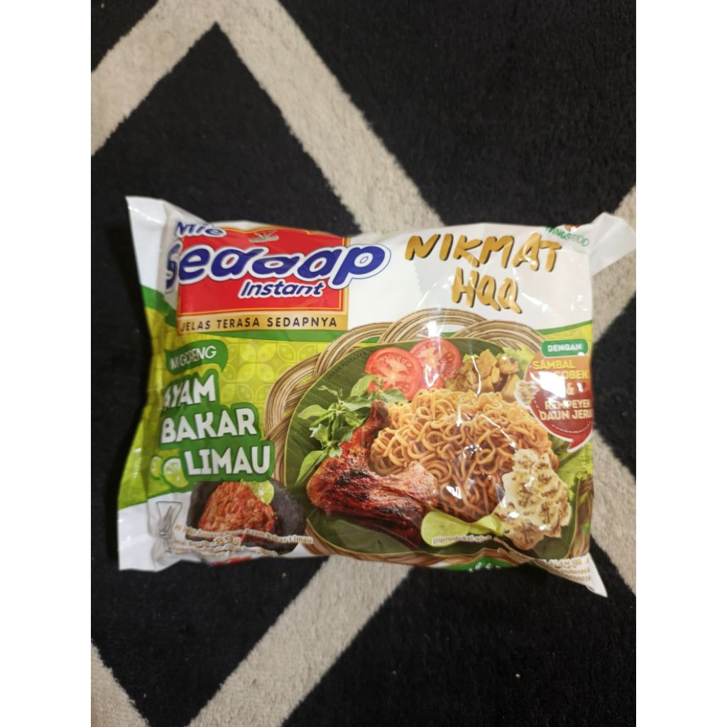 MIE SEDAAP GORENG KUAH SELECTION AYAM SAMBAL KARI PADANG BAKAR LIMAU SPESIAL  90 GR harga per 5 pcs