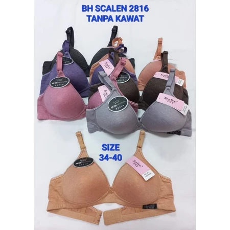 BH/Bra Merek Scalen 2816 Air Cool|Pakaian Dalam Wanita Dewasa|Tanpa Kawat|Bahan Kaos