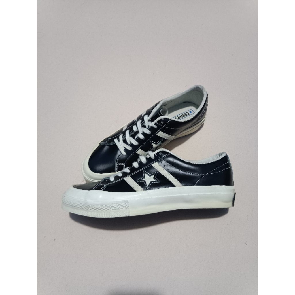 Converse One Star Academy Black Leather Size 42 handbyeol japan market
