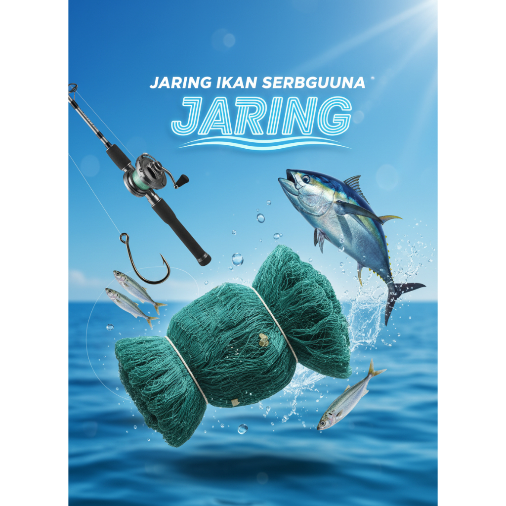 JARING SUPER PANJANG 2,5Mx100Y TEBAL 0,7MM LUBANG KECIL UNTUK JARING ANAK AYAM/IKAN NELAYAN KUALITAS