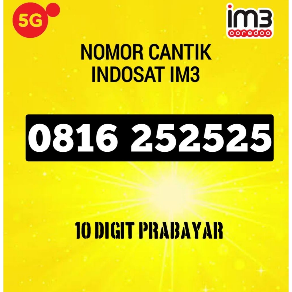 Nomor Cantik Indosat 10 Digit 10dgt Prabayar Isi Ulang Super ABABAB TRIPLE ekor