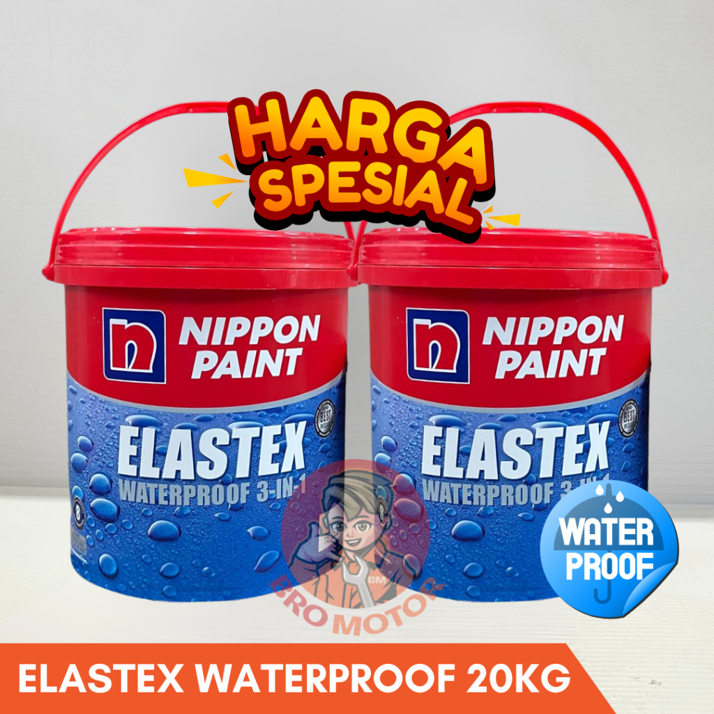 TERMURAH GROSIR Cat Pelapis Kedap Air Elastex 20kg / Nippon Paint Elastex 20kg / Elastex 20kg / Wate