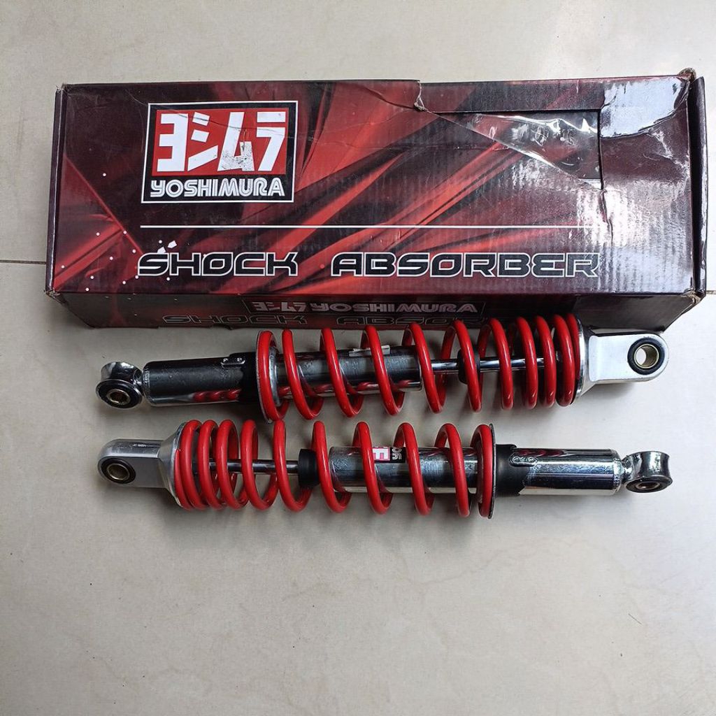 Shockbreaker Shock Belakang Non Tabung Motor Bebek Ukuran 340mm  Isi Satu 2 pcs