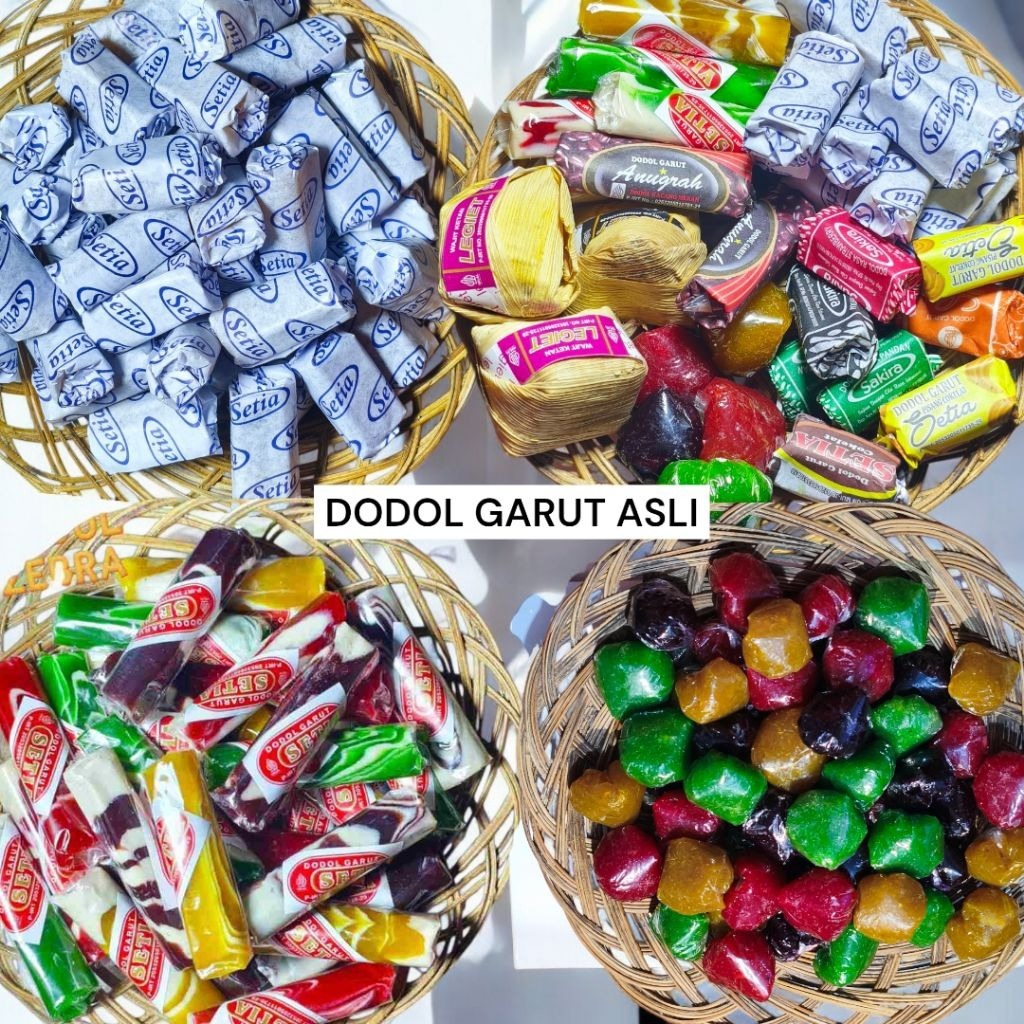 Dodol Garut DODOL MIX (Dodol zebra, Dodol Kertas, Dodol Buah ASEM)