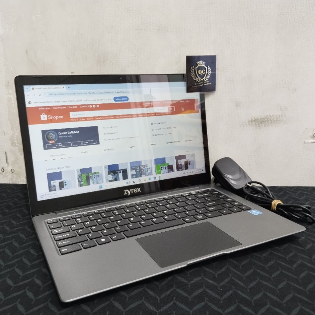LAPTOP ZYREX CELERON N4020 4GB SSD 256GB 14INCH SECOND BERGARANSI