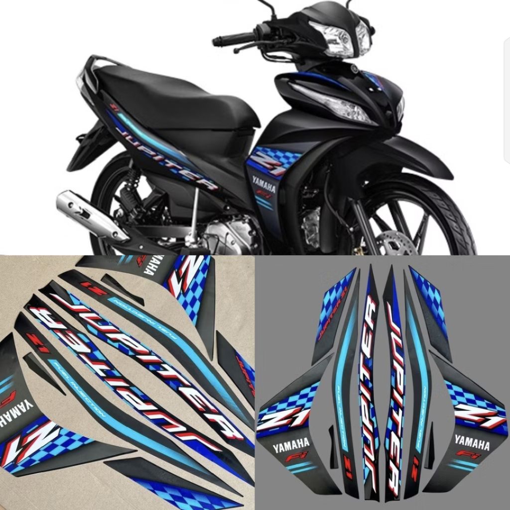 Striping Z1 2025 Lis Sticker Motor Yamaha Jupiter Z1 2025 Biru hitam Tosca Merah Sticker Standar Ori