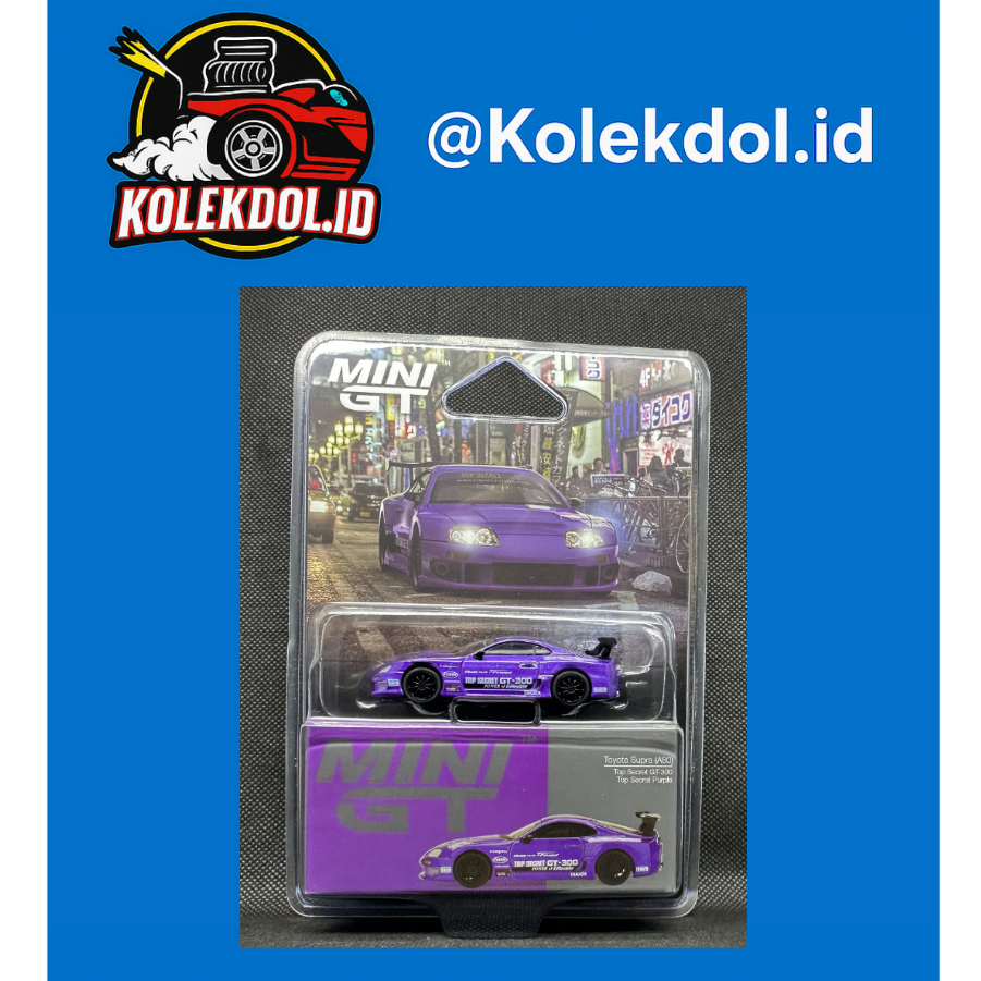 Mini GT TOP SECRET GT300 SUPRA Top Secreat Supra Purple