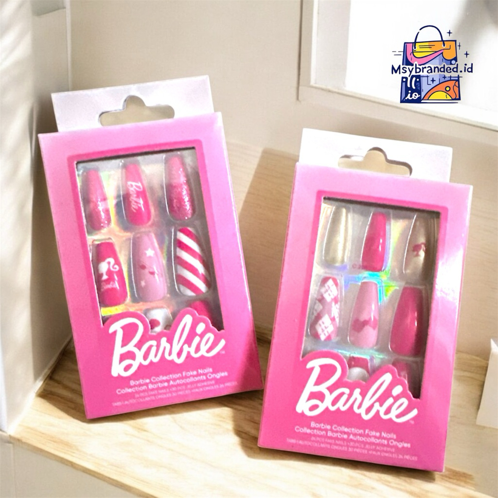 MINISO BARBIE FAKE NAILS KUKU PALSU BARBIE FALSE NAILS