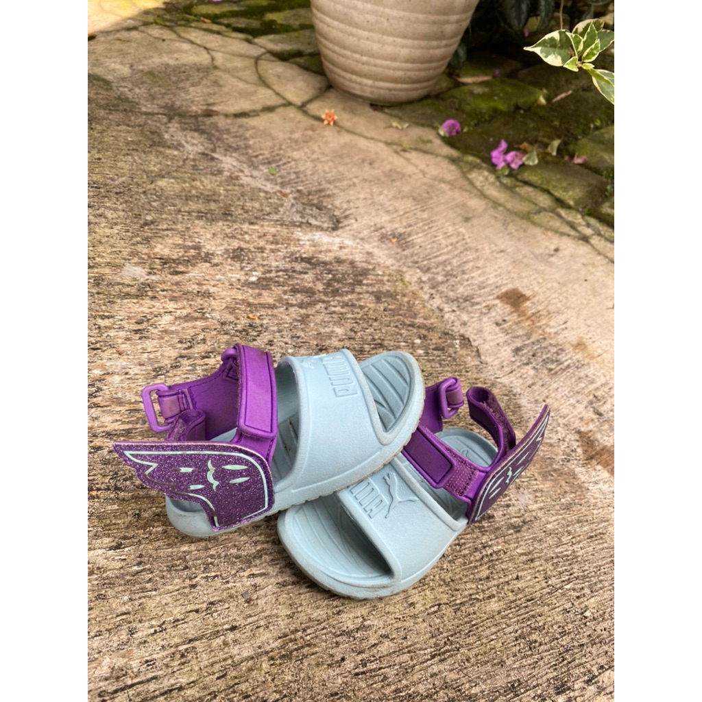 Puma Divecat V2 Injex Hero Glitz Inf - Sandal Anak Perempuan (Biru) - Sandal anak