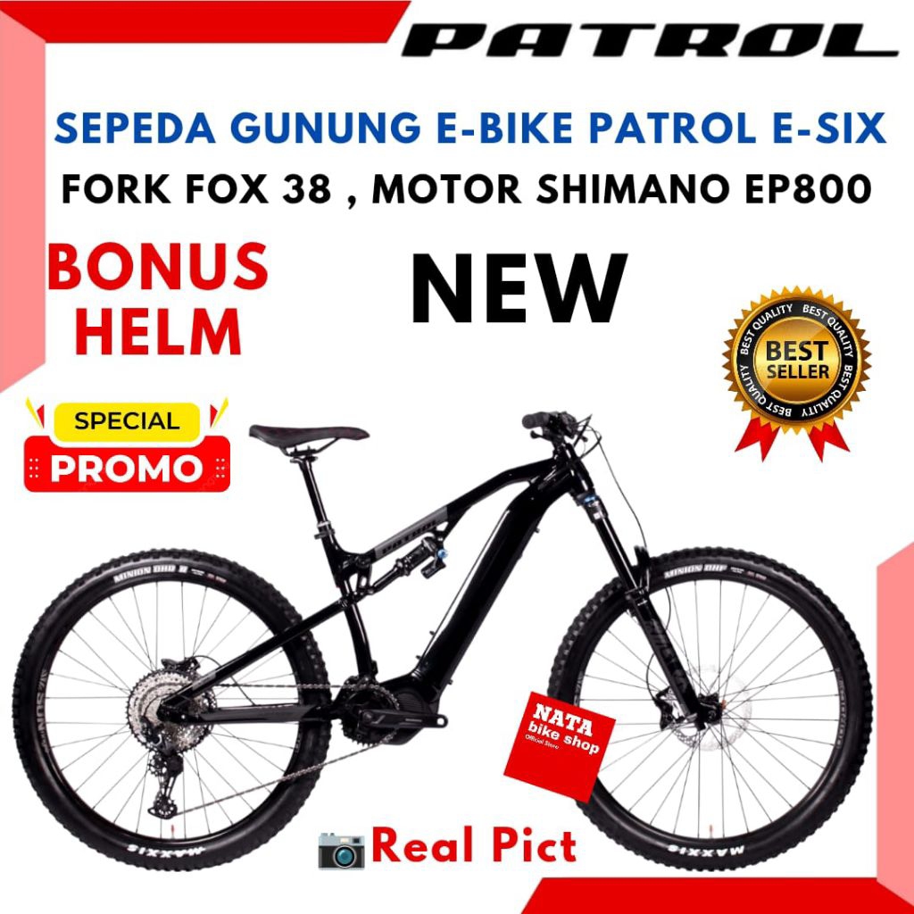 Sepeda MTB PATROL E SIX Fork Fox Float 38 New