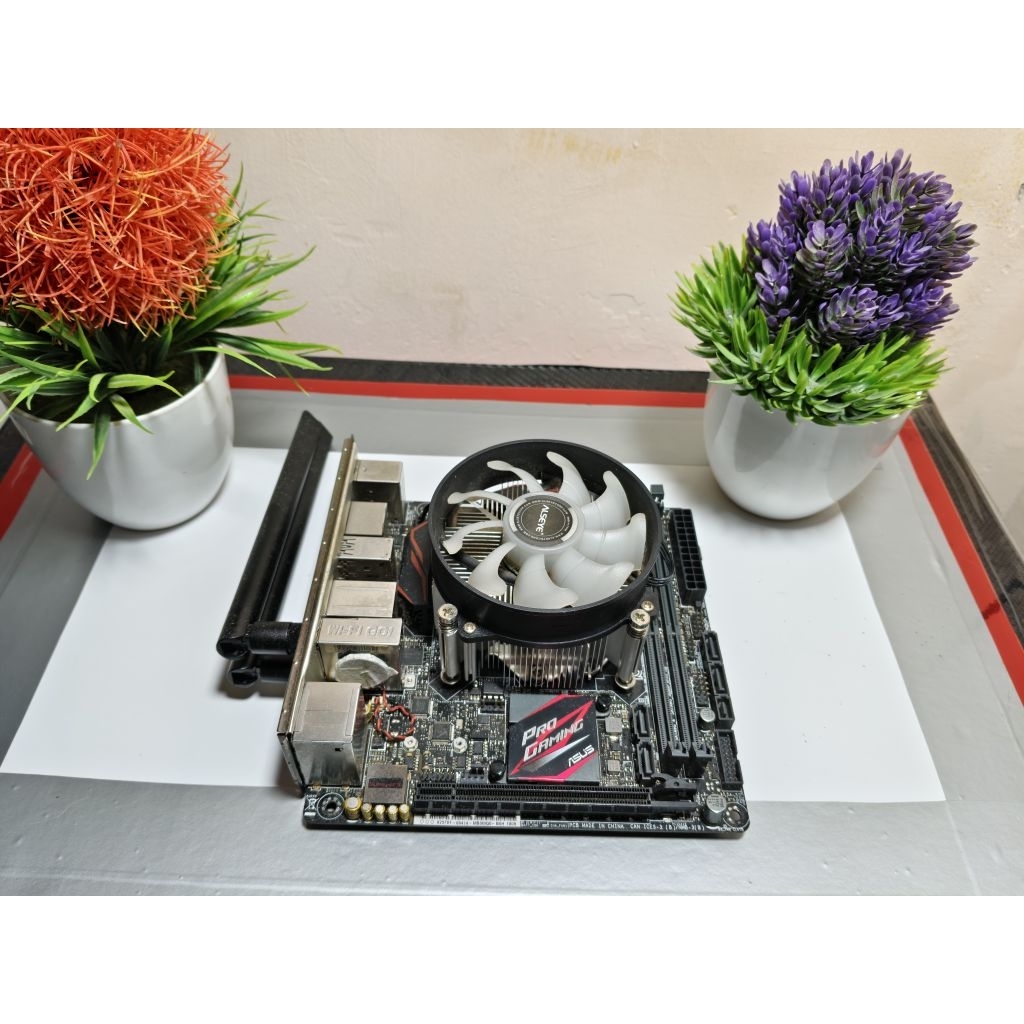 Paketan Mini ITX Intel Core i5-6600K + Z170i Asus Pro Gaming WiFi + CPU Cooler Alseye AS-GH115X-35MR