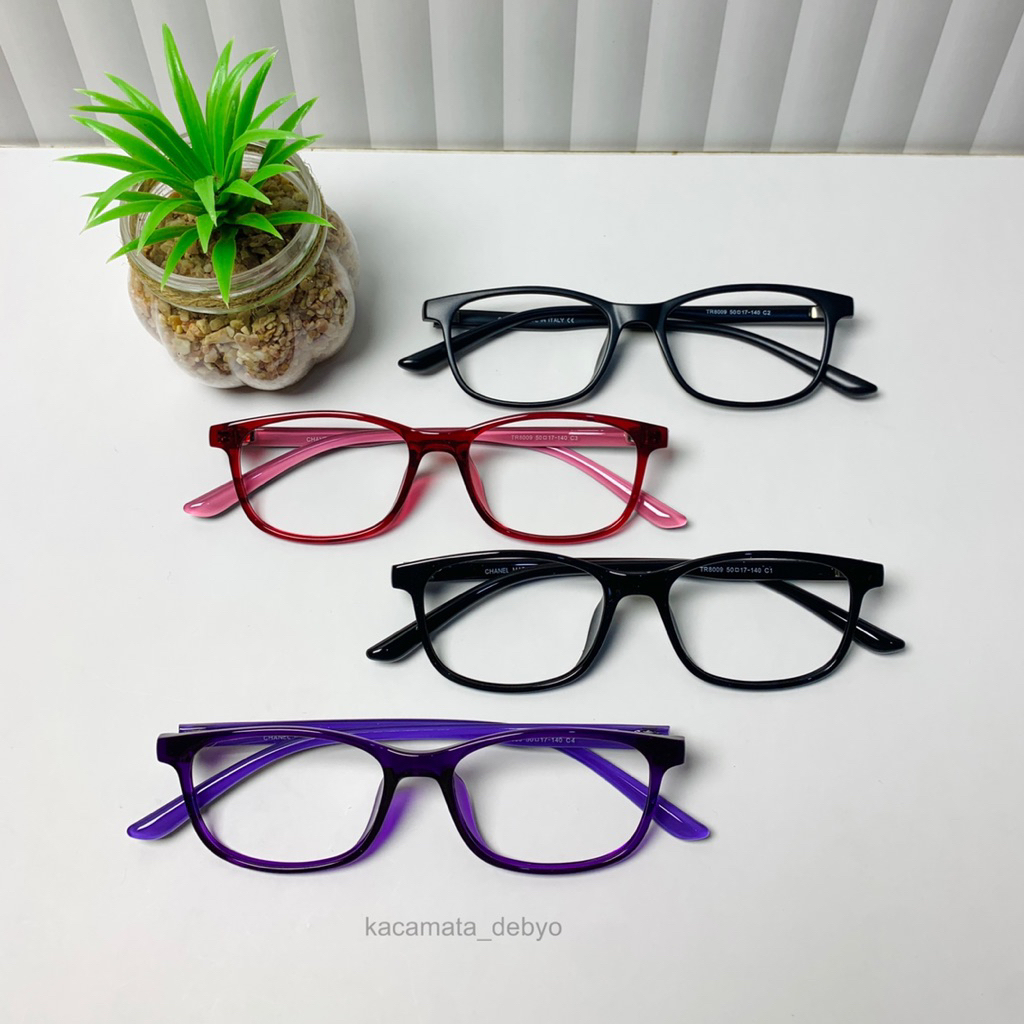 Frame TR8009/Kacamata Kotak/Frame Kotak/Kacamata Minus/Lensa Minus/Frame Kacamata