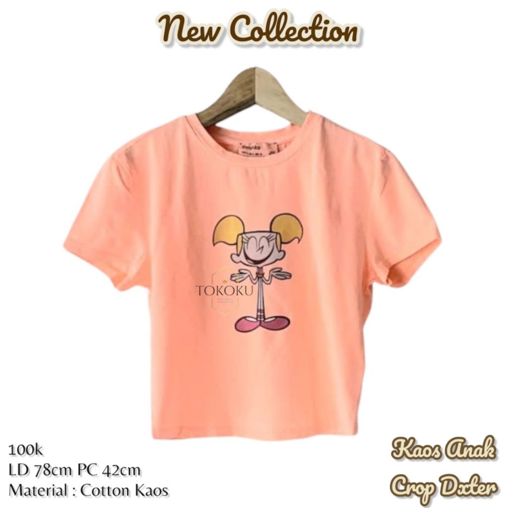 TOKOKU Kaos Anak Perempuan Dxter Dancer Bahan Kaos Premium