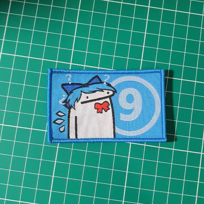 Patch Bordir Anime/Game Touhou Project Karakter Cirno (9) Velcro Hook & Loop Outdoor