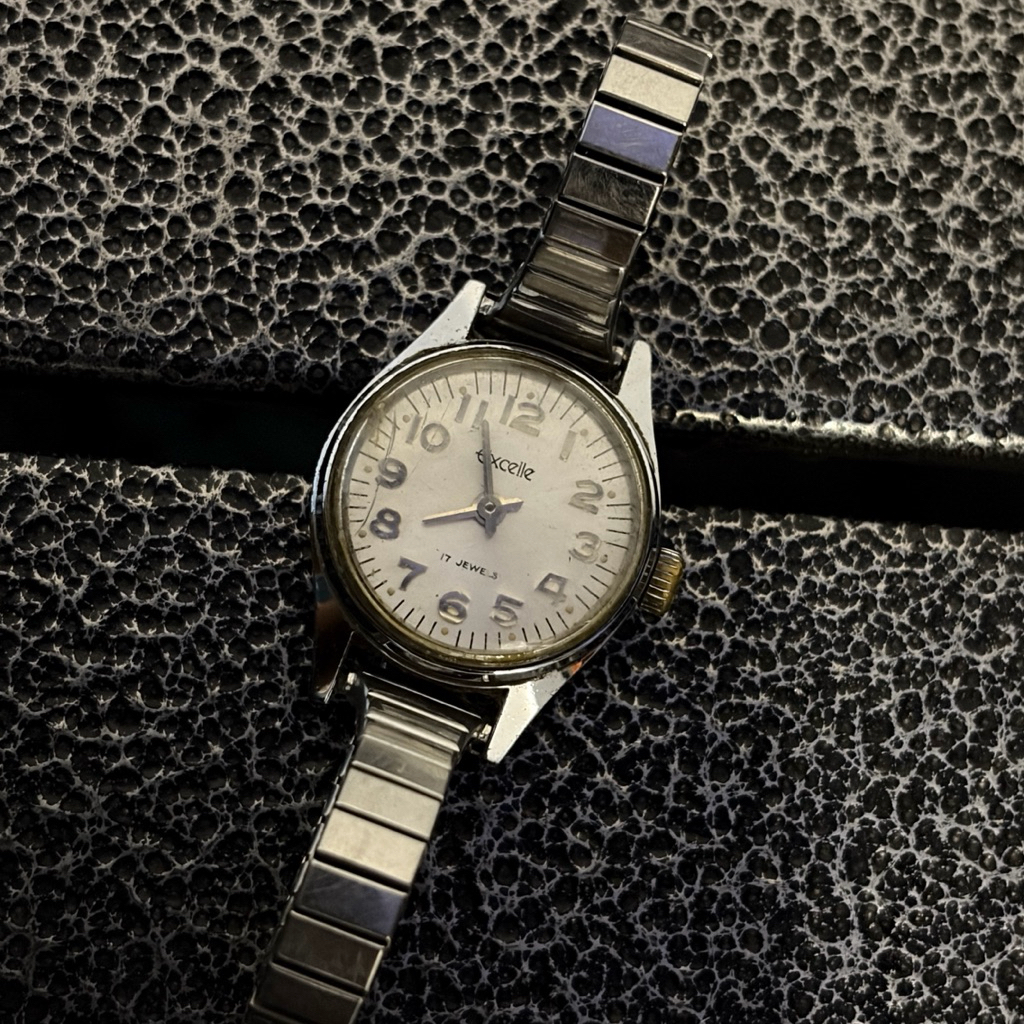 JAM TANGAN EXCELLE MANUAL WINDING MILITARY DIAL for LADIES WATCH