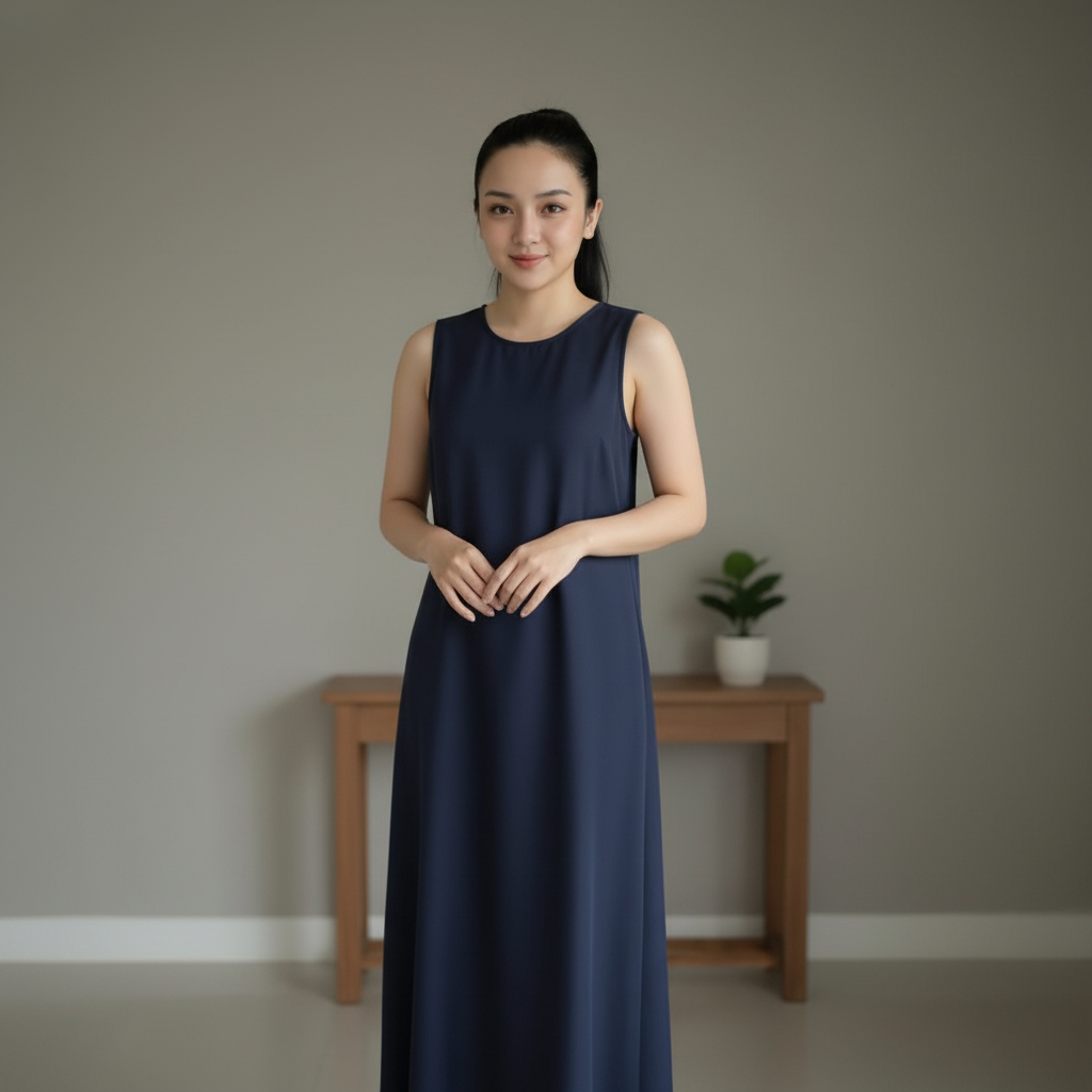 GAMIS INNER BASIC TANPA LENGAN POLOS