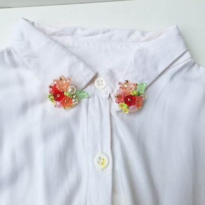 TULIPA BROOCH| Bros hijab jilbab kerah manik bunga simple murah lucu elegan unik menarik kecil simpl