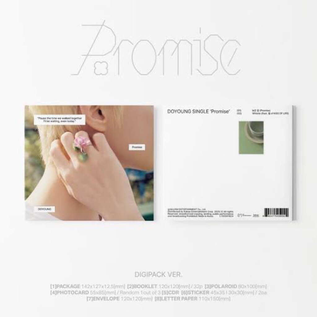 READY STOCK OFFICIAL DOYOUNG PROMISE DIGIPACK