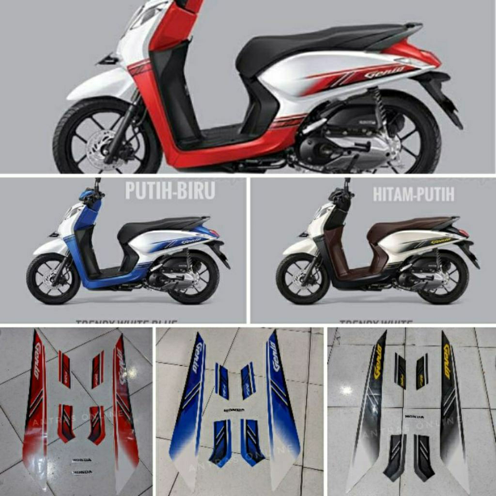 Striping Honda Genio Cbs iss 2019 - Stiker Lis Motor Standar