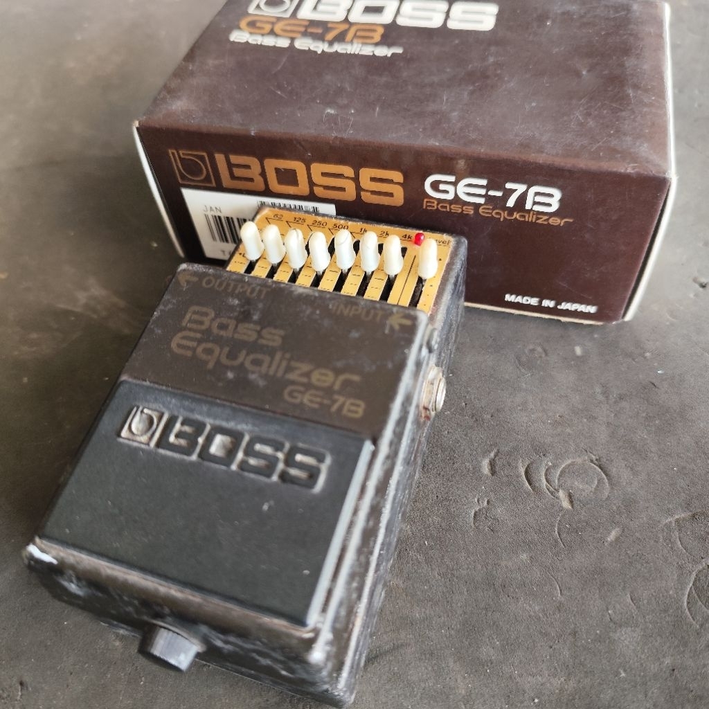 Boss GE 7b Bass Equalizer, Made In Japan, Box Original Japan
