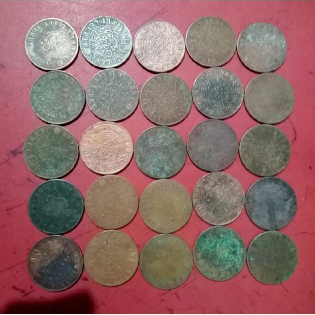 TP9ds Koleksi Uang Koin 1 cent 1 sen Netherlands Indie 1920 Souvenir Kerokan Coin Logam Bekas Lama K