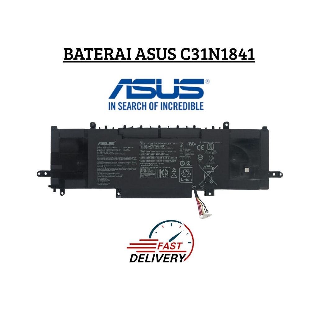 Baterai asus zenbook UX433FAC UX433FL UX433FLC C31N1841 ORIGINAL