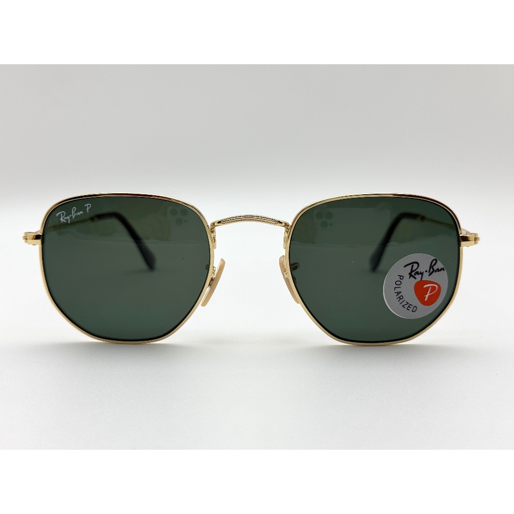 KACAMATA RAYBAN HEXAGONAL GOLD POLARIZED ORIGINAL