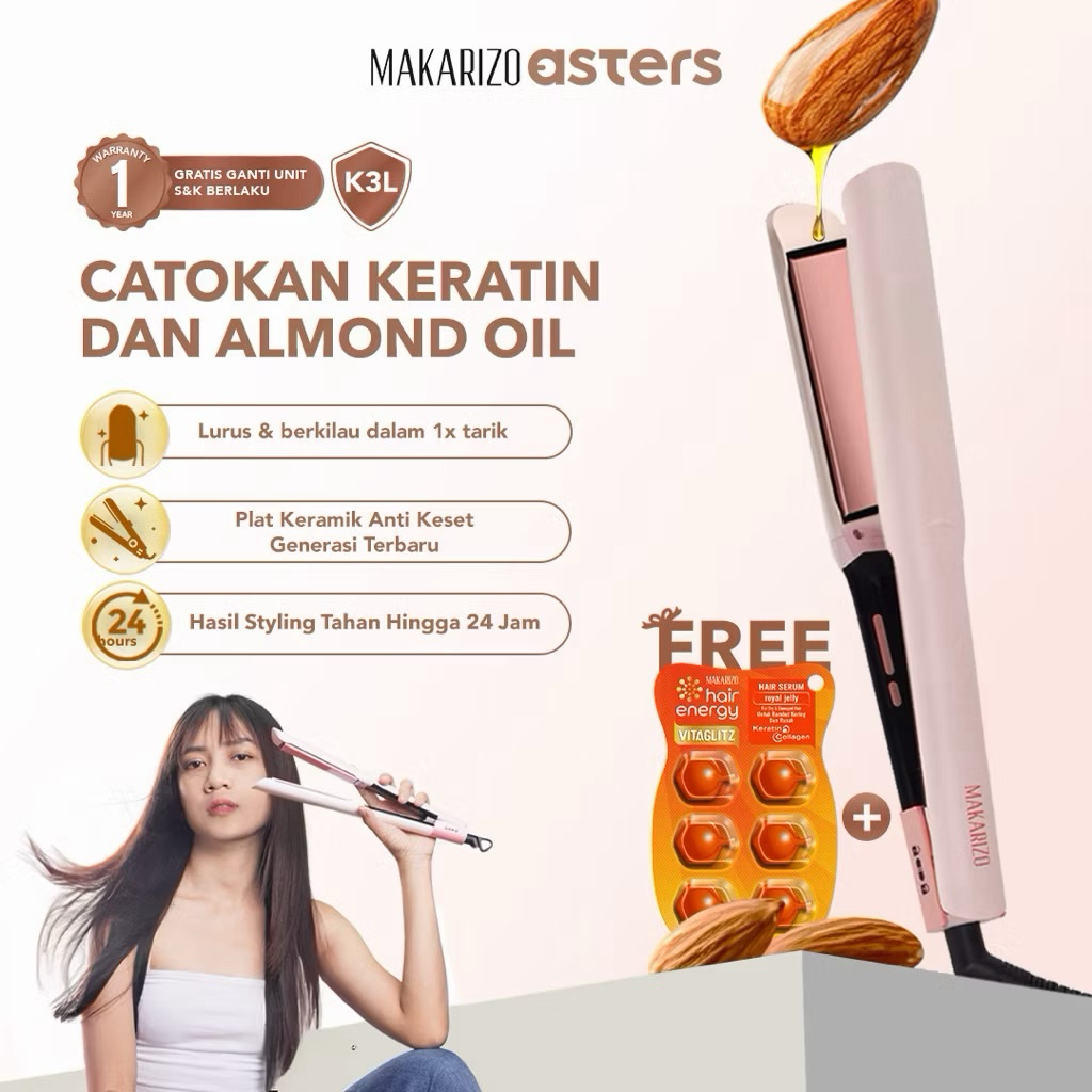 Catokan Rambut Makarizo Asters Ultra Fast High Performance Hair Iron