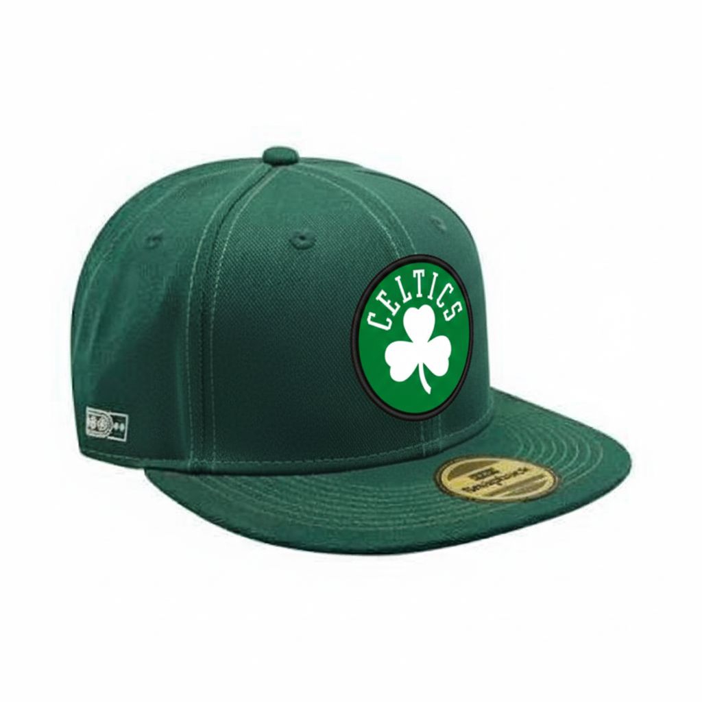Topi Snapback Hip hop Hijau logo Boston Celtic