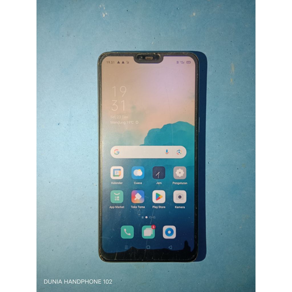 HANDPHONE OPPO F7 CPH1819 MINUS BEKAS SECOND NORMAL RAM 4/64