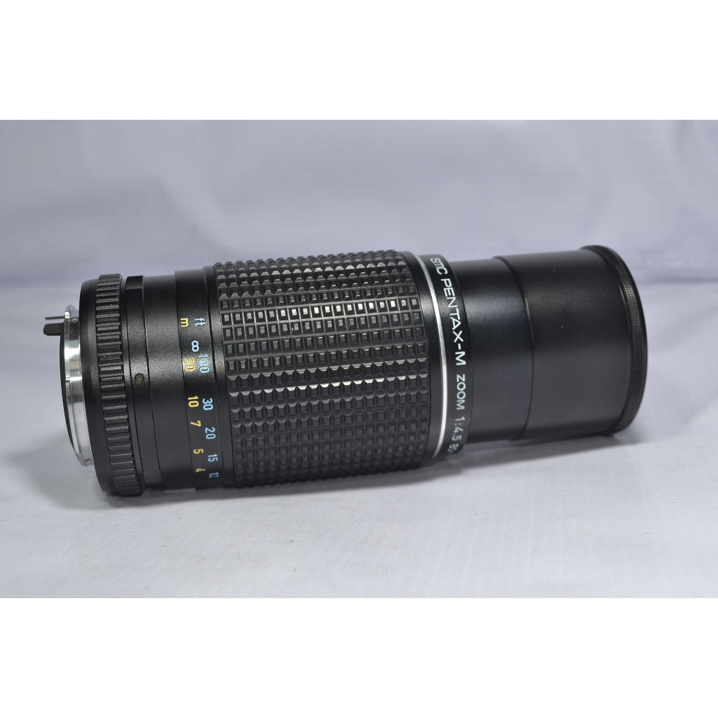 lensa manual tele zoom SMC Pentax M zoom 80-200 F4.5 mount PK bukan lensa af