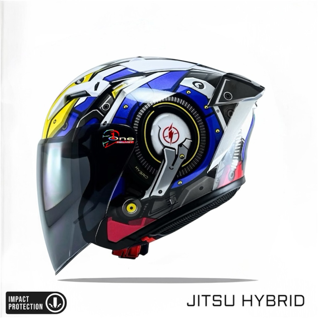 HELM JITSU HYBRID HALF FACE CARBON TERBARU ORIGINAL MOTORCYLE