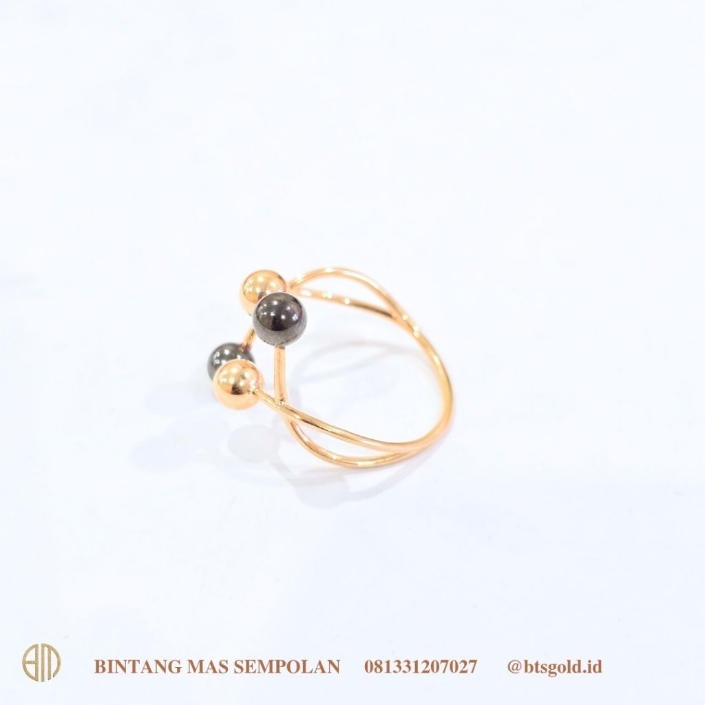 Cincin Boba Bulat Variasi Hitam Dengan Cup terbuka Model Kekinian