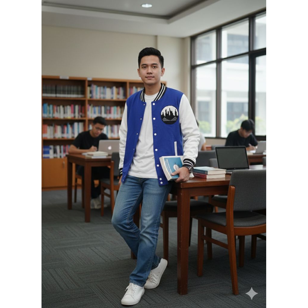 Jaket Varsity Browny