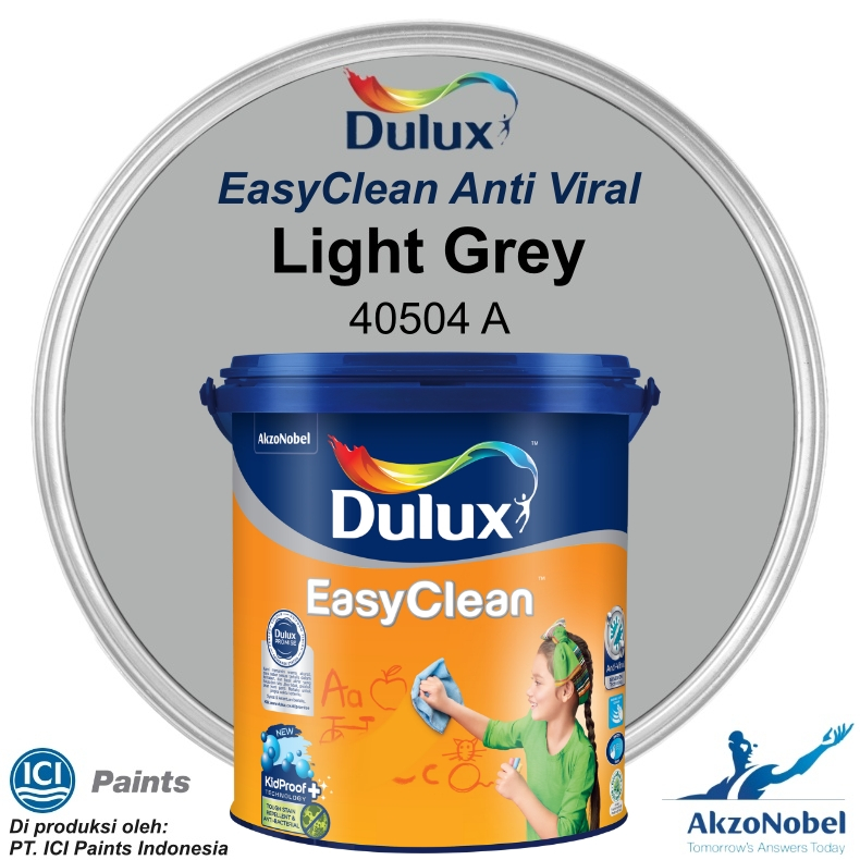 CAT DULUX EASY CLEAN 2.5 LT - LIGHT GREY 40504A