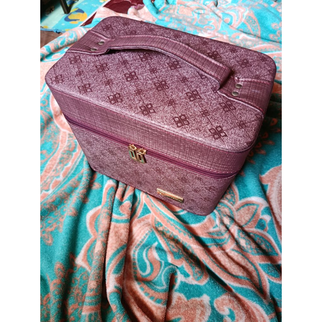 beauty case kulit, preloved
