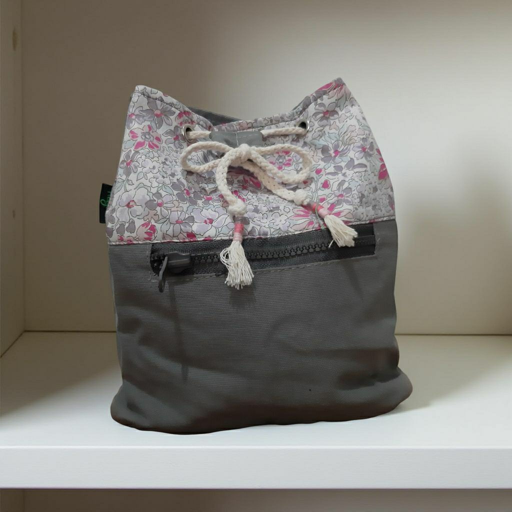 HEEJOU - Tas Ransel Mini Wanita Bahan Kanvas