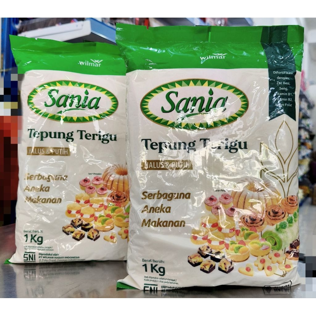 Terigu Sania 1kg/Terigu Serbaguna Sania 1kg/Terigu premium Sania