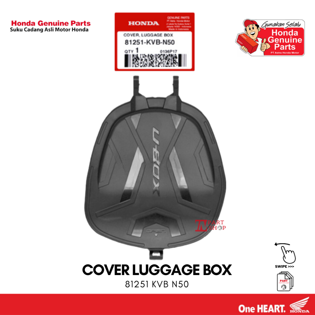 Tutup Box Bagasi (Cover Luggage Box) - Vario 110 Techno Karbu / 81251-KVB-N50