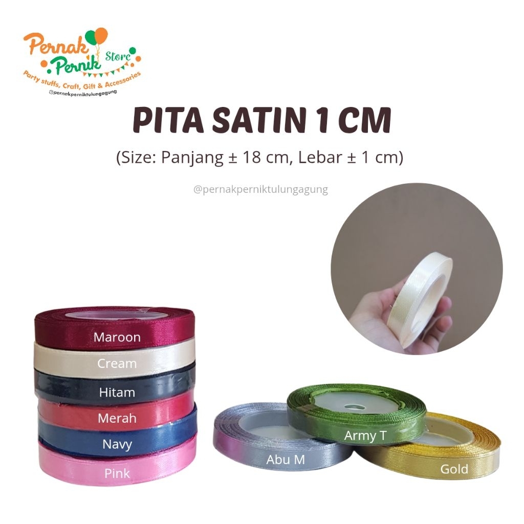 Pita Satin 1cm/Pita Satin
