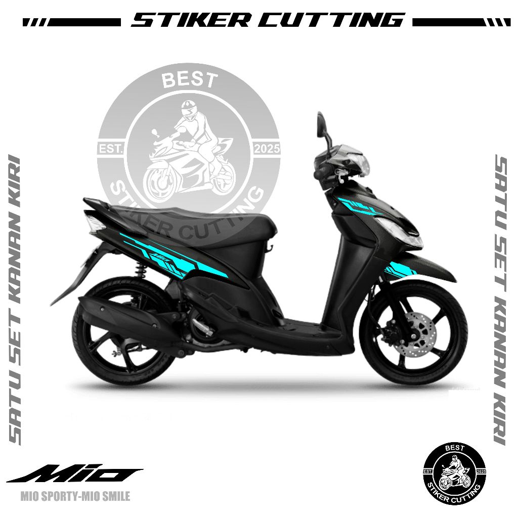 STIKER CUTTING MIO SMILE-MIO SPORTY MOTIF 03 / / STIKER MIO LAMA / STICKER MIO SMILE / LIST/CUTTING 