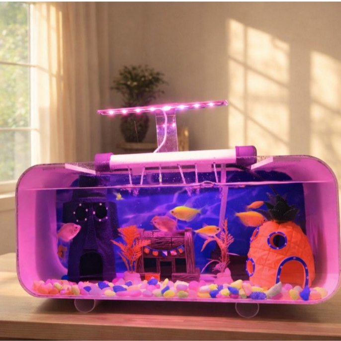 [PROMO] 1 Set lengkap aquarium aestetik  siap pakai minimalis