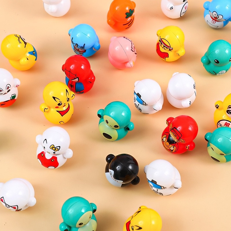 Mainan Anak Boneka Goyang Tumbler Mini Anti Stress Relief Toy Tumblr Bayi Lucu Tuyul Kepala Joget Pu