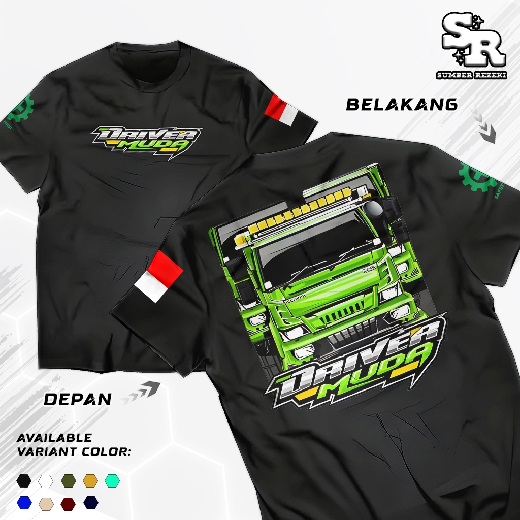 KAOS DRIVER MUDA HINO 500 INDONESIA - KAOS TRUCK HINO - COCOK UNTUK PRIA DAN WANITA (COD)