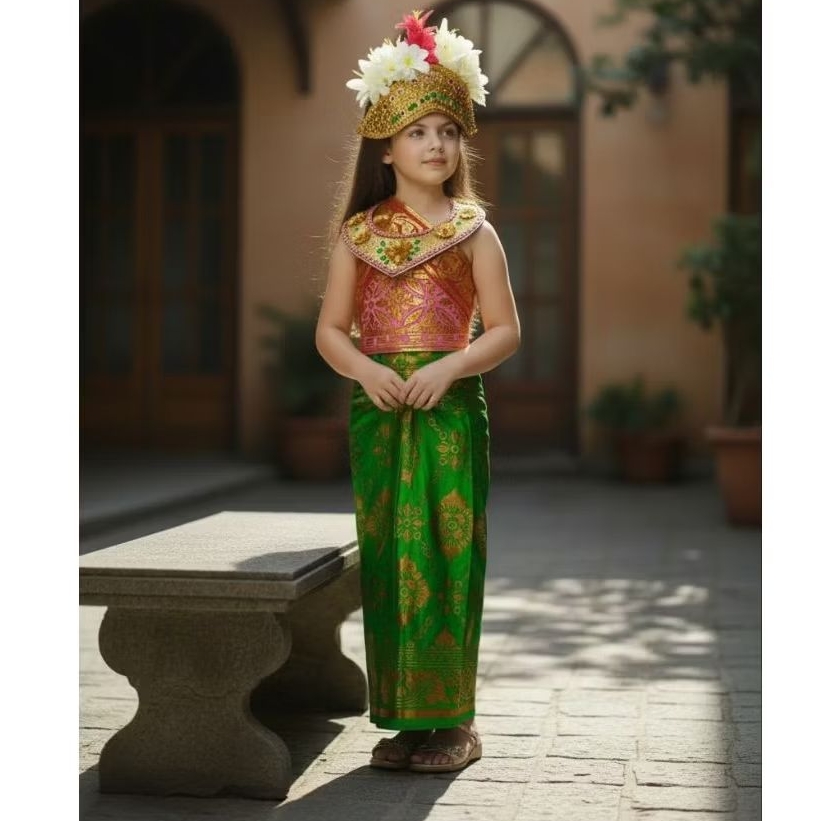 Baju Adat Bali Anak Perempuan / Baju Adat Bali Anak / Baju Bali Anak / Baju Adat Bali Anak Cewek