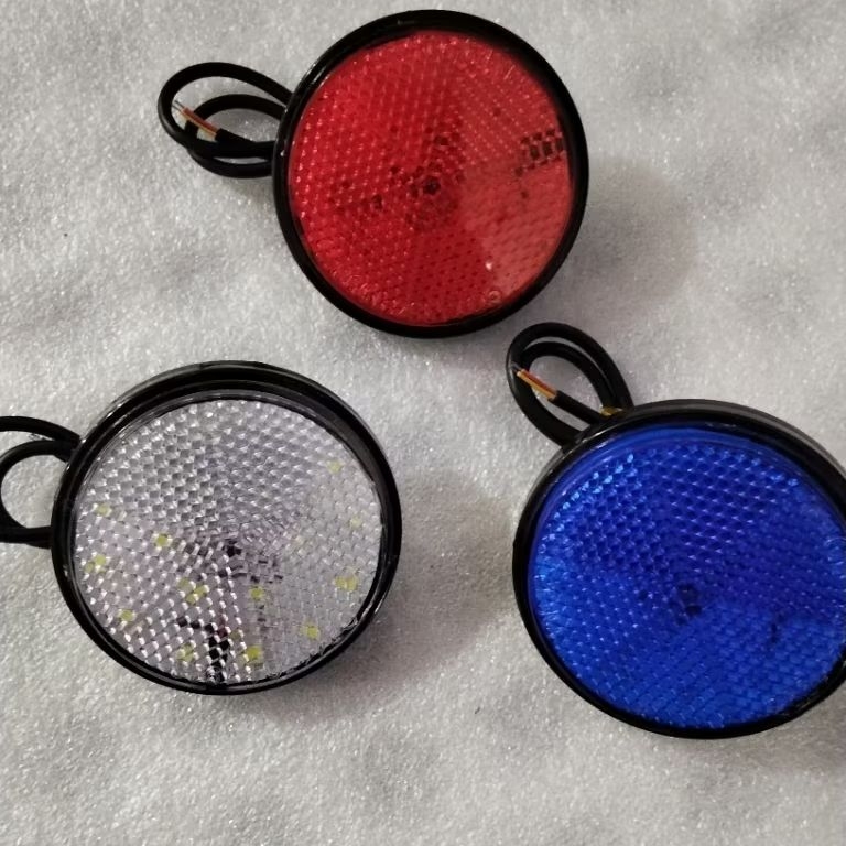 Lampu bulat mata kucing untuk bumper/body mobil dan motor lampu mata kucing bulat universal